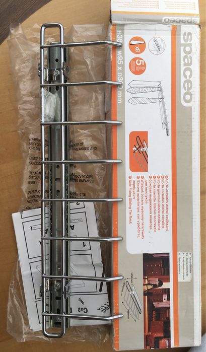 porta gravatas lateral deslizante