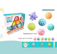 Тактильні м'ячики для немовлят, розвиток, іграшки, купання
