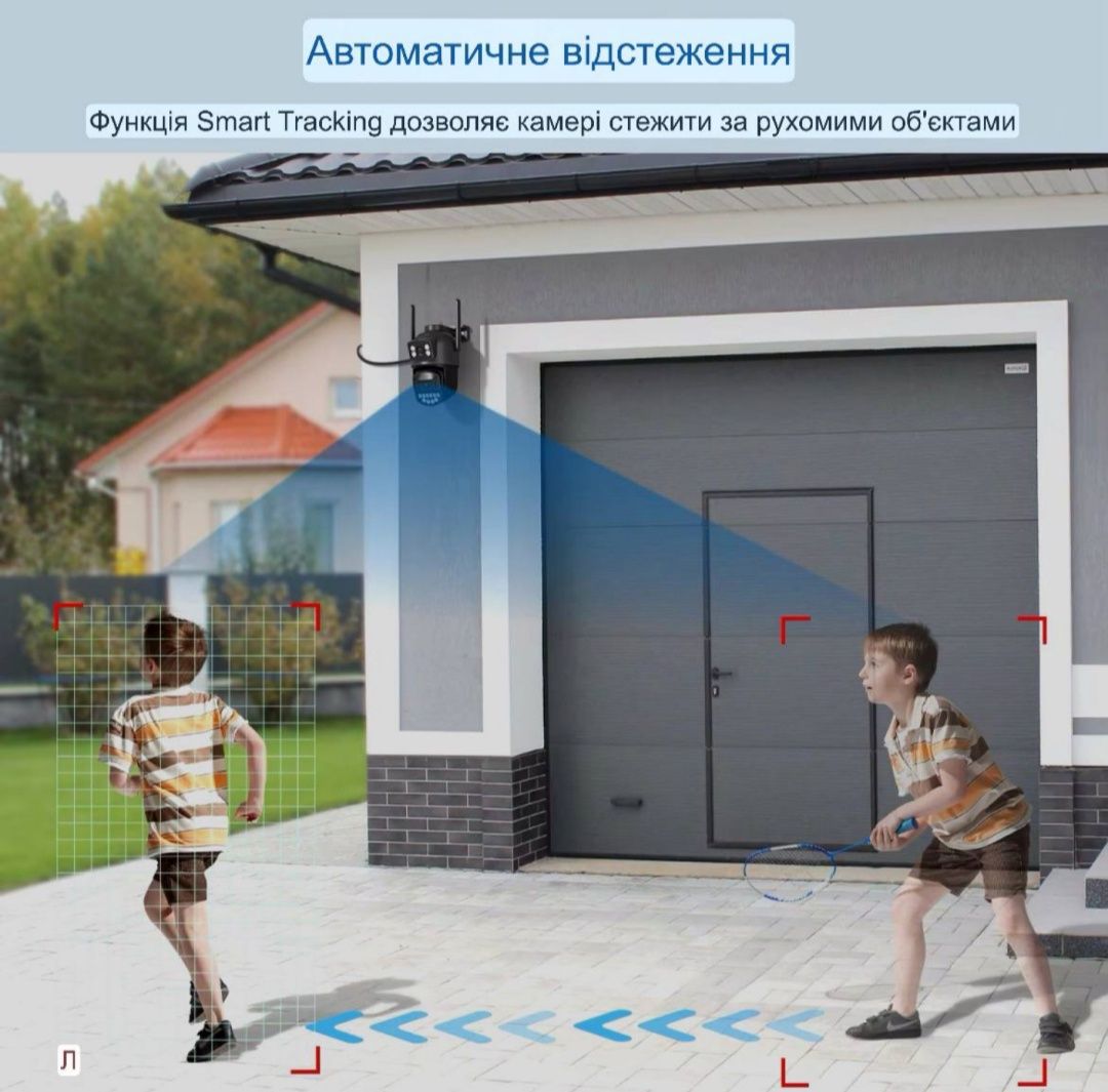 Besder 10Мп уличная WiFi камера видеонаблюдения O-Kam Pro 5K 10MP Dual