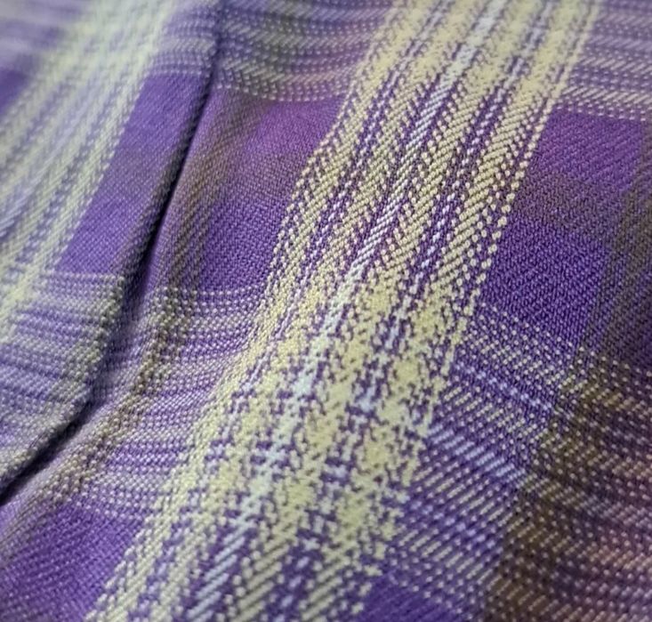 Spódnica FBsister – krata żółto-fioletowa 36