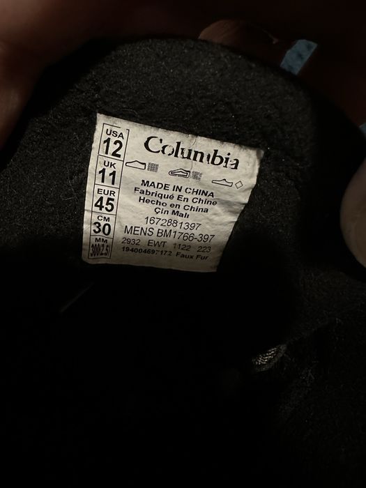 Ботинки термо мужские зимние Сolumbia 45 рашмер