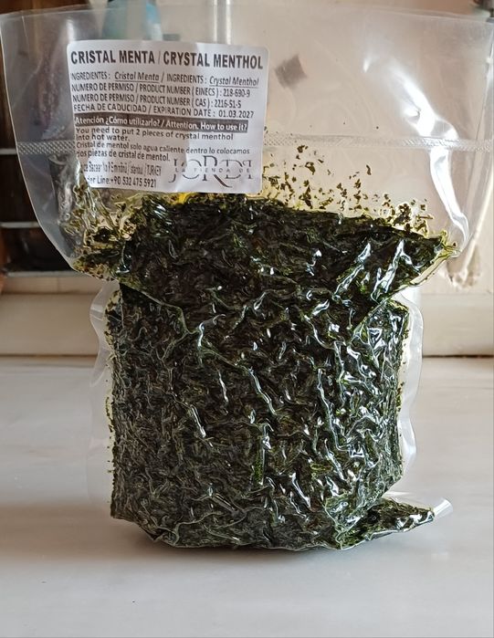 Cristais de Mentol 500 gr (Turquia)