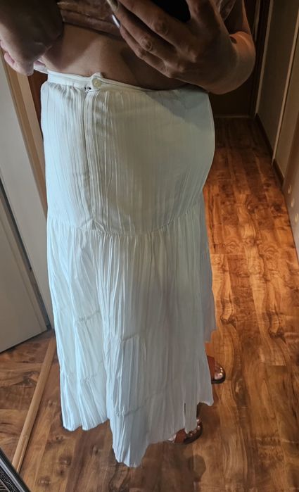 Spódnica biala długa L