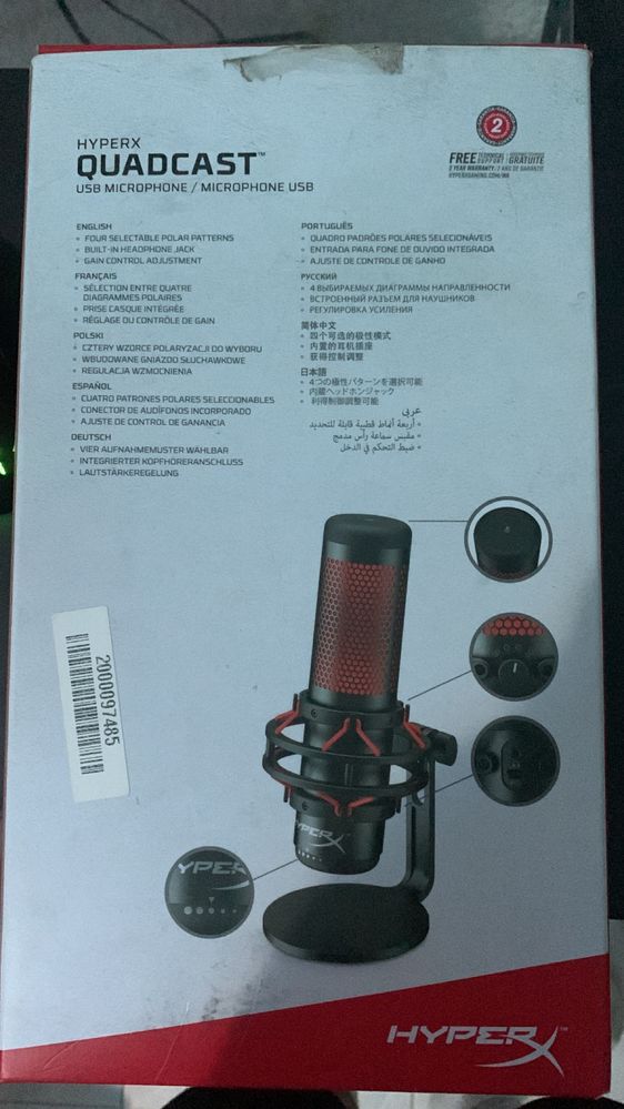 Microfone hyperx