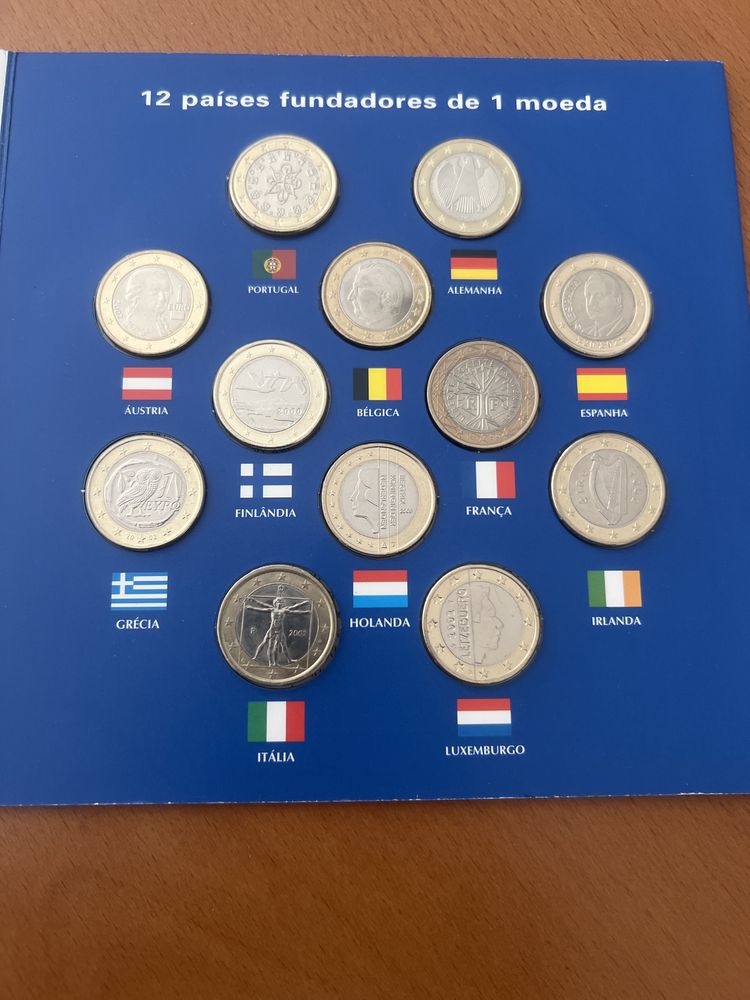 Moedas euro paises fundadores 2002