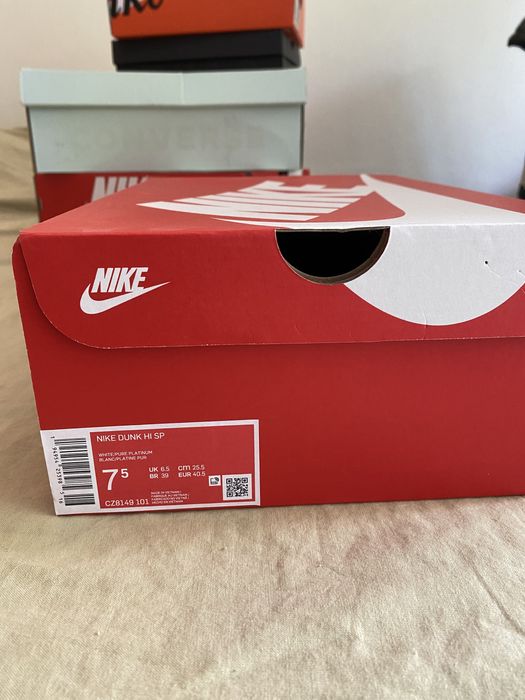 nike dunk high pure platinum