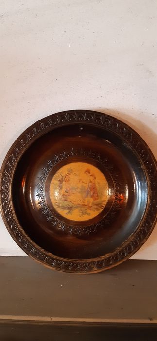 Patera drewniana PRL