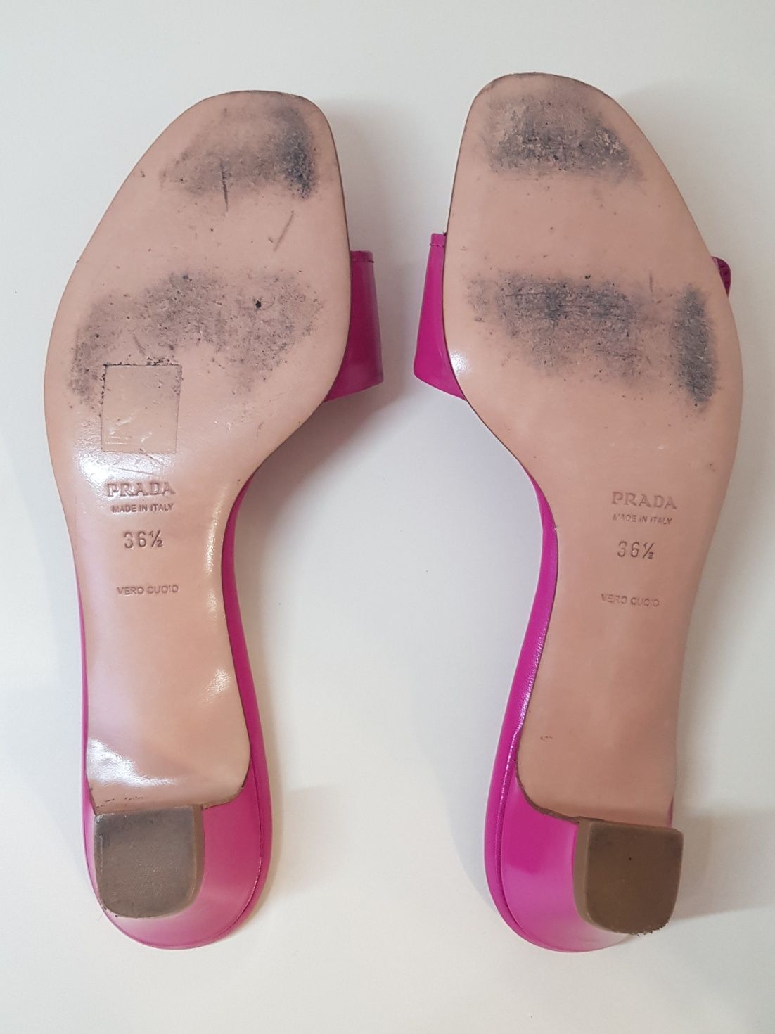 Мюли сабо Prada натуральная кожа оригинал номерные сандалии шлепанцы