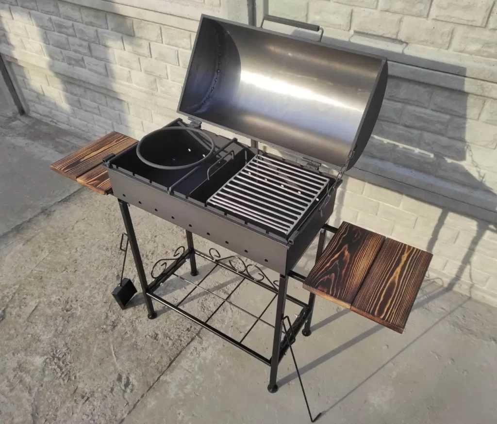 ОТ ЗАВОДА! 3/4/5/6 мм! Мангал Барбекю Гриль с Крышкой MP 65 BBQ