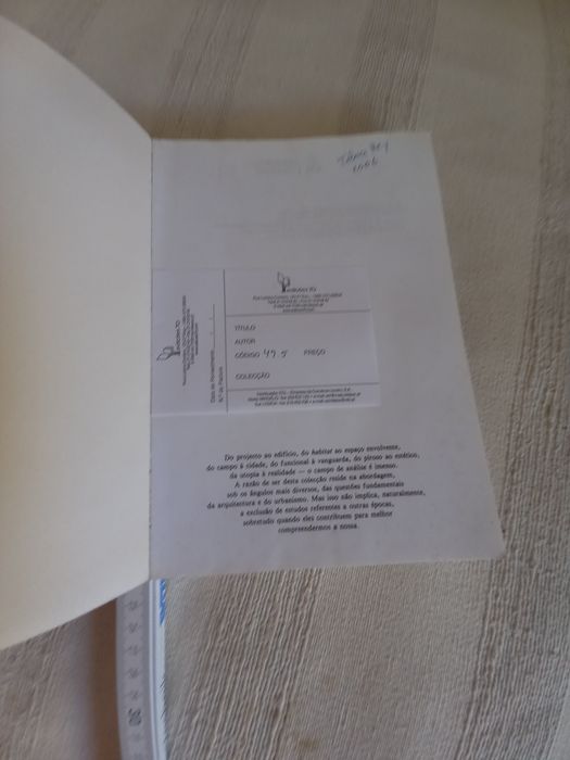 Livro de Arquitetura A Boa Forma da Cidade