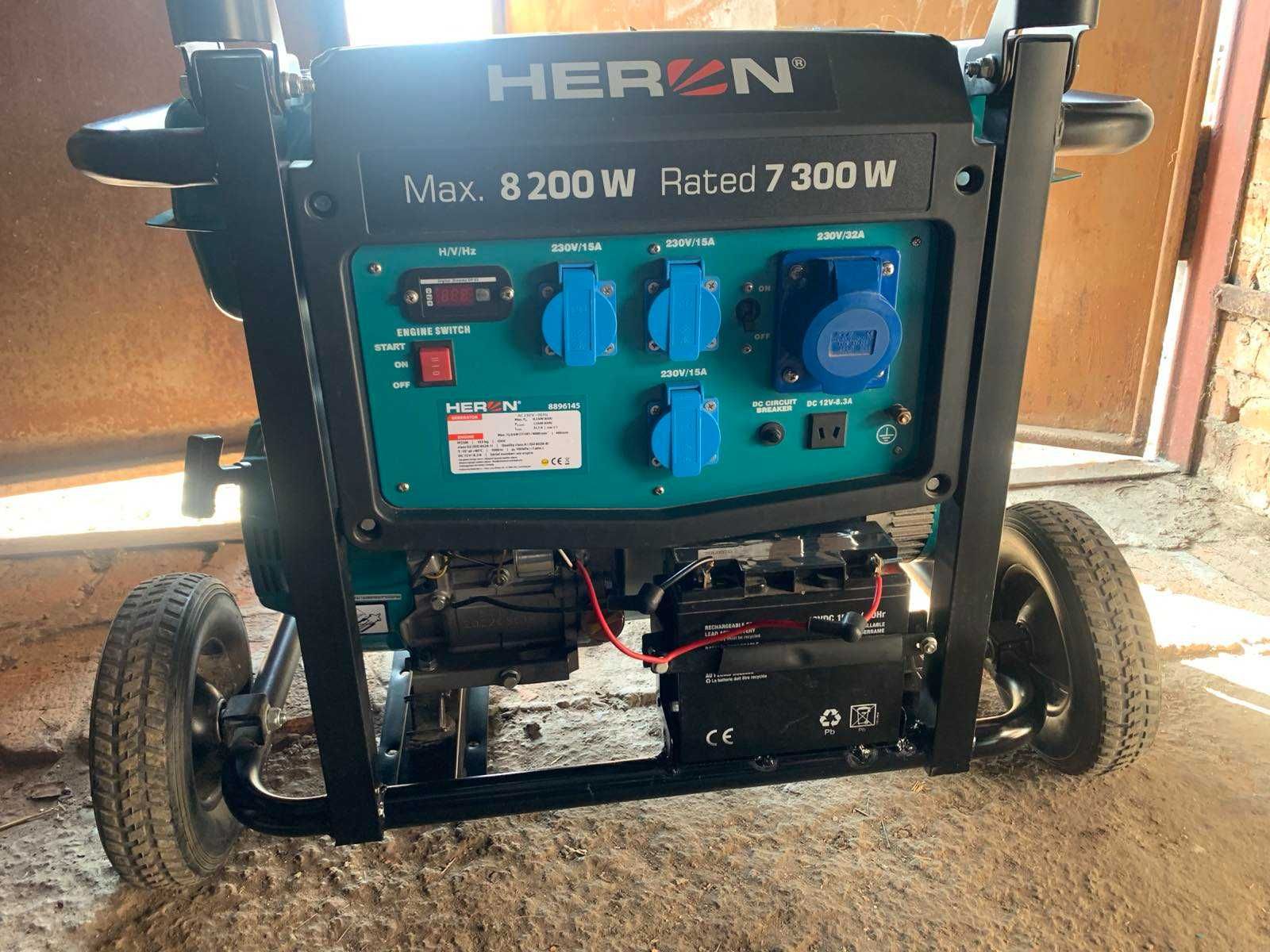 Генератор Heron 7300-8200W в стані нового