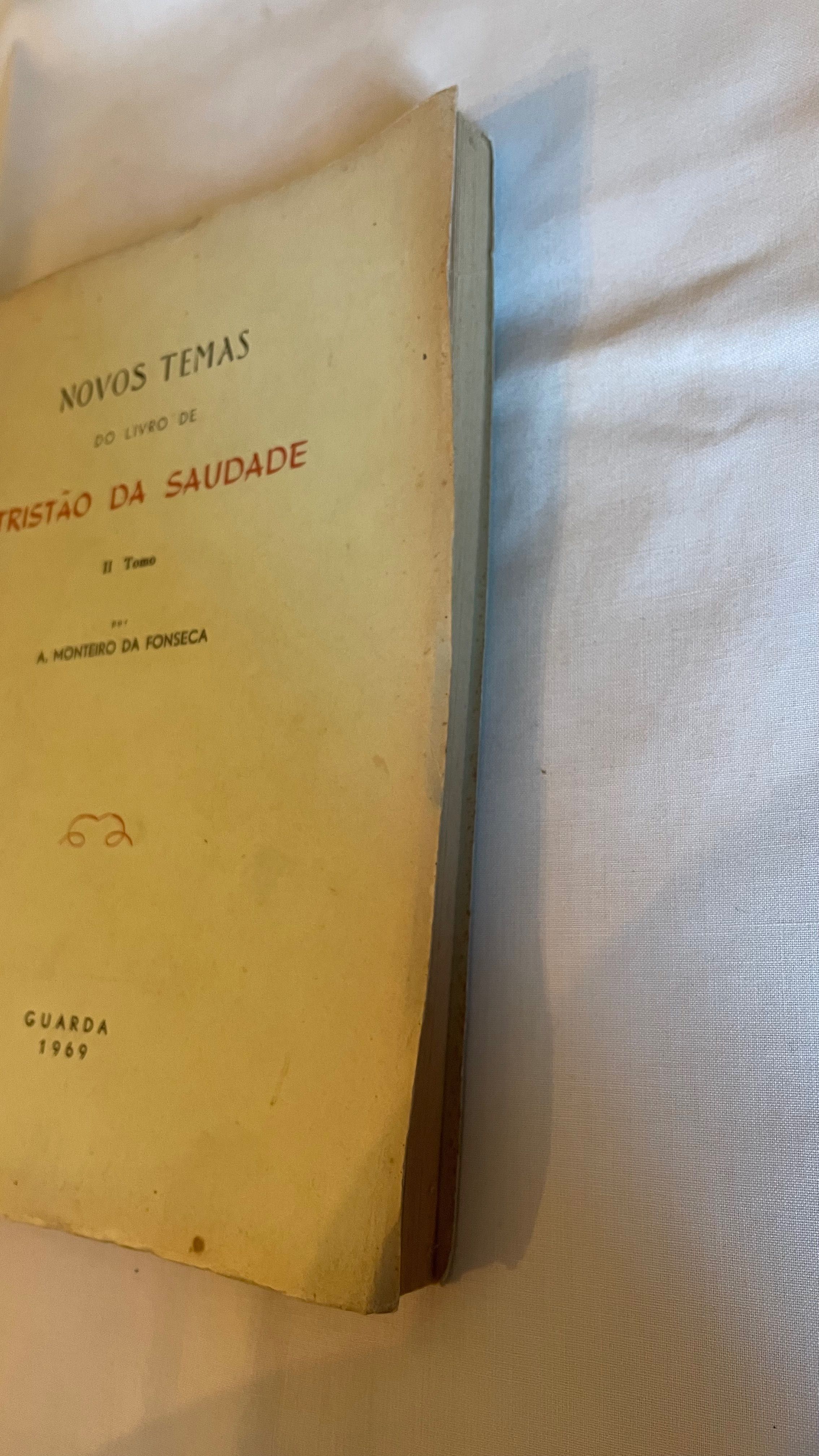 Livro Tristão Da Saudade II Tomo