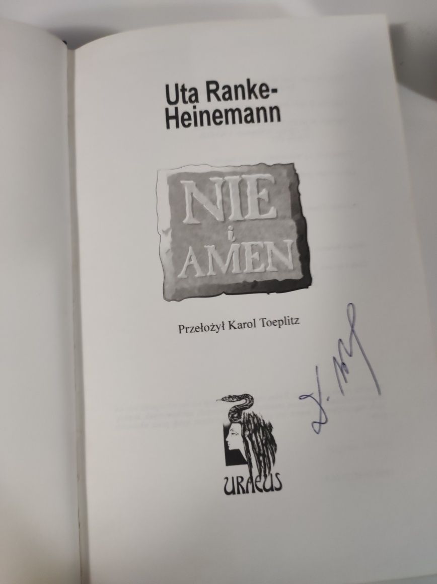 Uta Ranke - Heinemann - "Nie i amen" książka