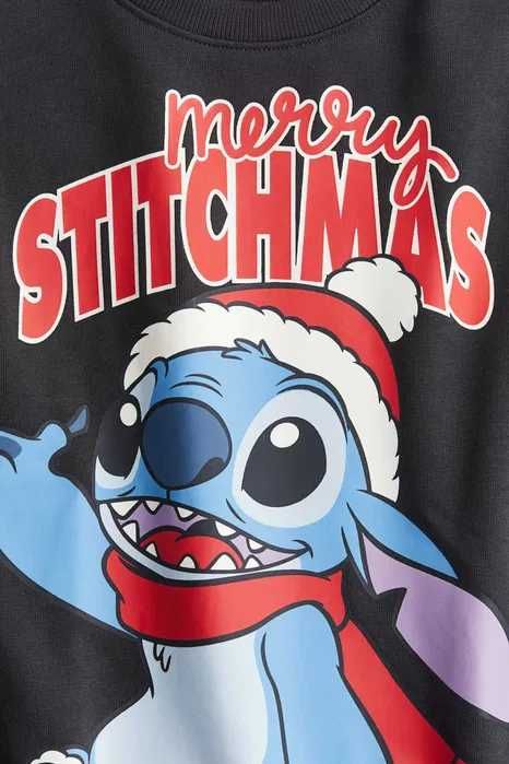 Bluza dresowa z nadrukiem 134/140 cm 8-10 Lat Lilo i Stitch PROMOCJA