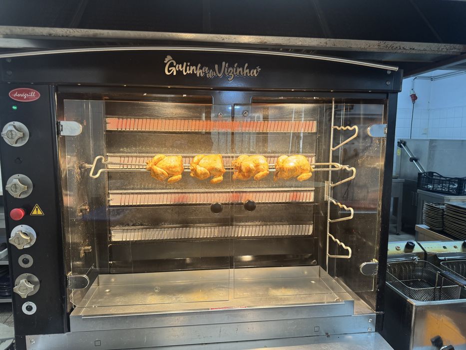 Rotisserie/assador de frangos a gas