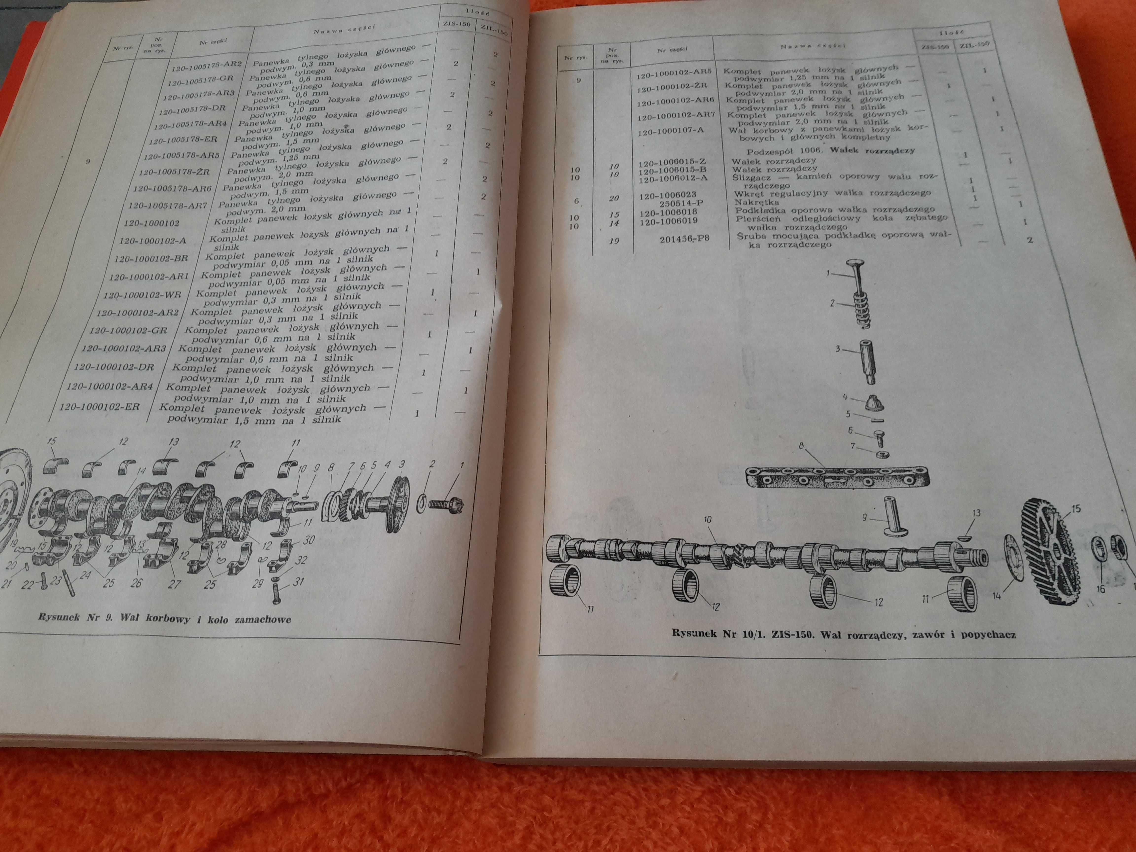 Katalog Części Samochód Ciężarowy ZIS-150 i ZIL-150