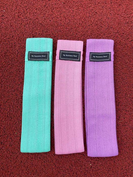 -50% Тканевые резинки, фитнес резинки, Комплект 3 штуки, Оригинал