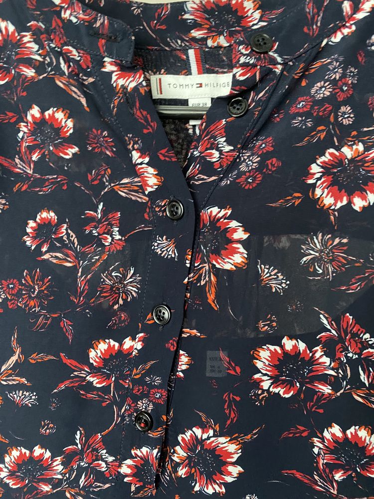 Koszula bluzka Tommy Hilfiger w kwiaty 38