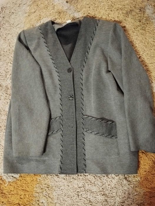 Narzutka kardigan damski 48