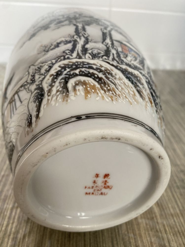 Vaso de cena de neve
