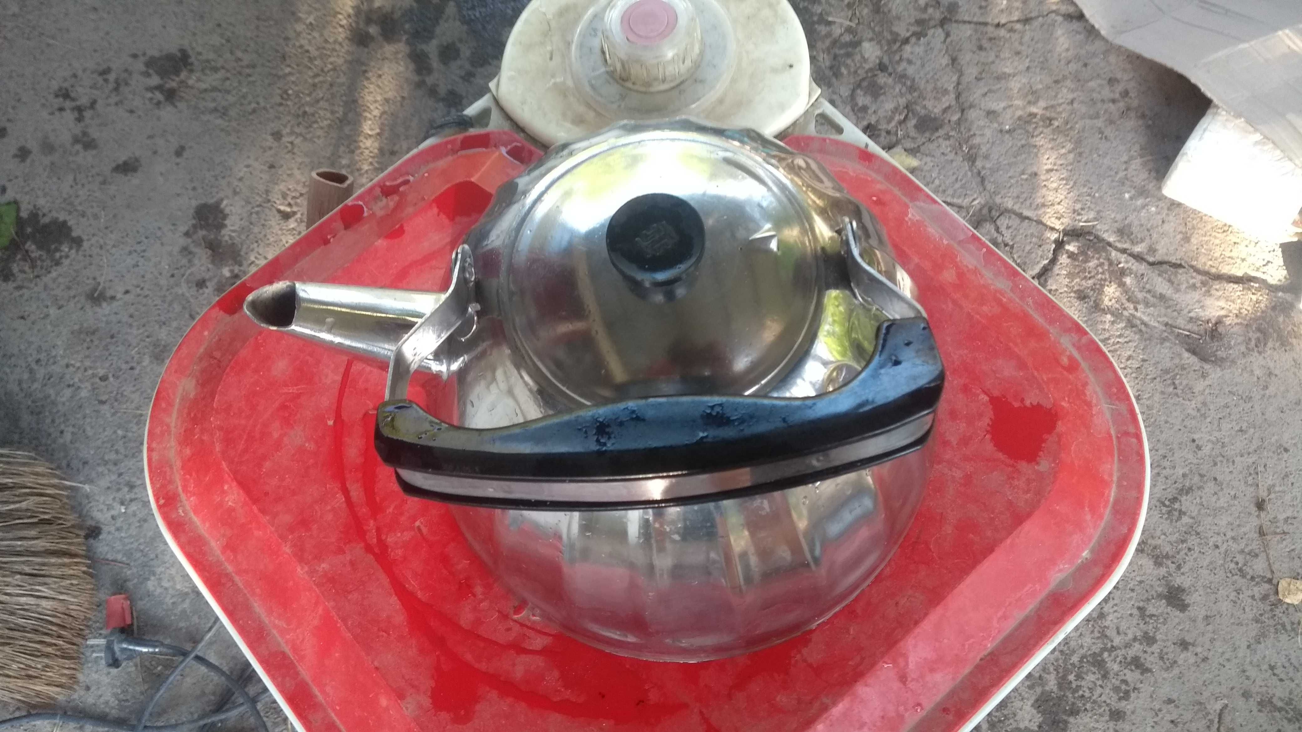 Чайник 4 литра нержавейка СССР качество состояние посуда
