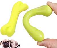 Zabawka gumowa dla psa gryzak kość aportowa 11 cm