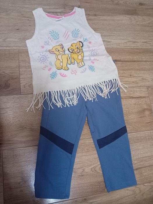 Zestaw getry Decathlon i top na ramiączkach