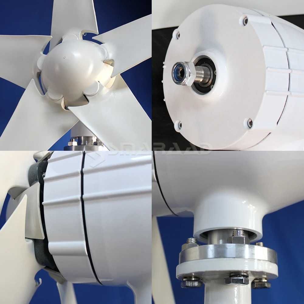 Turbina Wiatrowa Wiatrak Elektrownia 3000W 12/24/48V + Kontroler MPPT