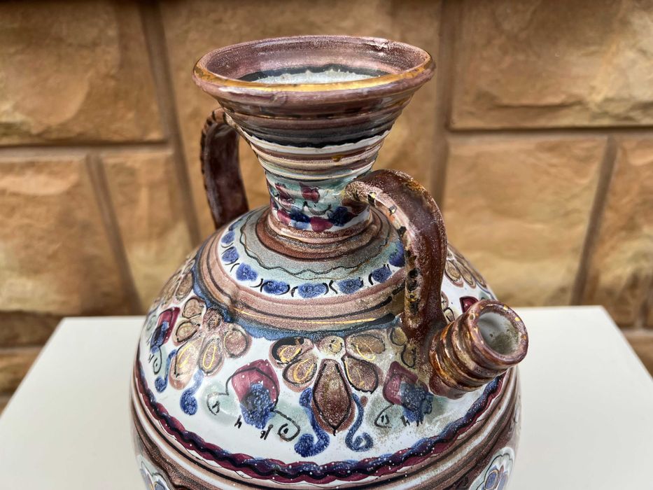 Ceramiczny Dzban Na Wodę Ręcznie Wyk. Portugalia