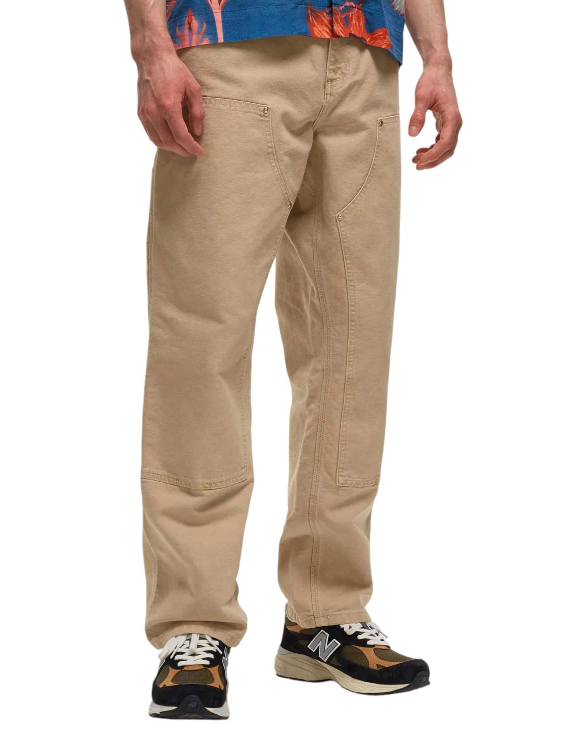 Штани Carhartt WIP Double Knee Pants Faded Dusty Hamilton Brown