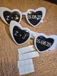 Okulary serca personalizowane Naklejki na okulary