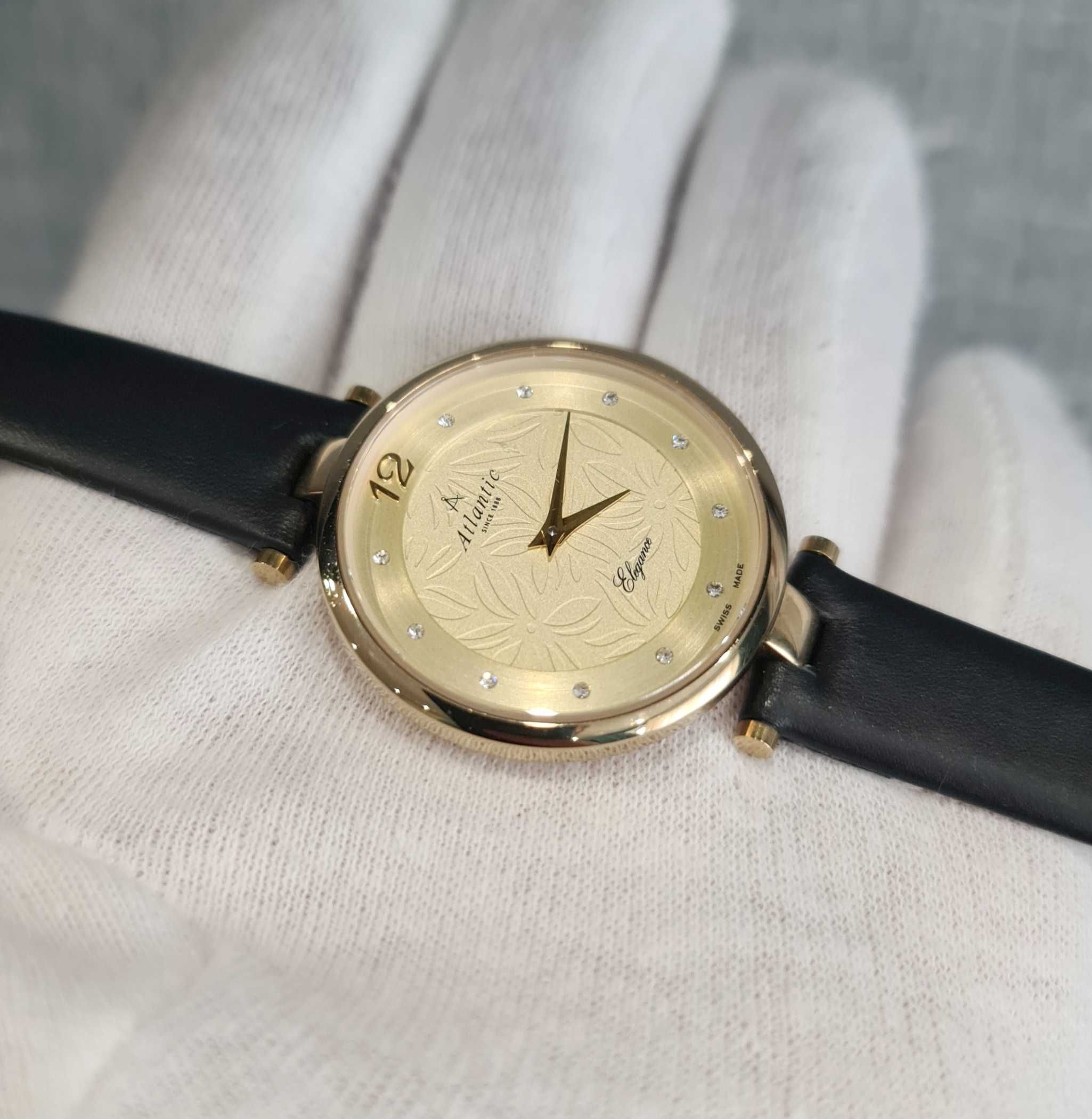Жіночий годинник Atlantic Elegance 29037 Swiss made 33mm
