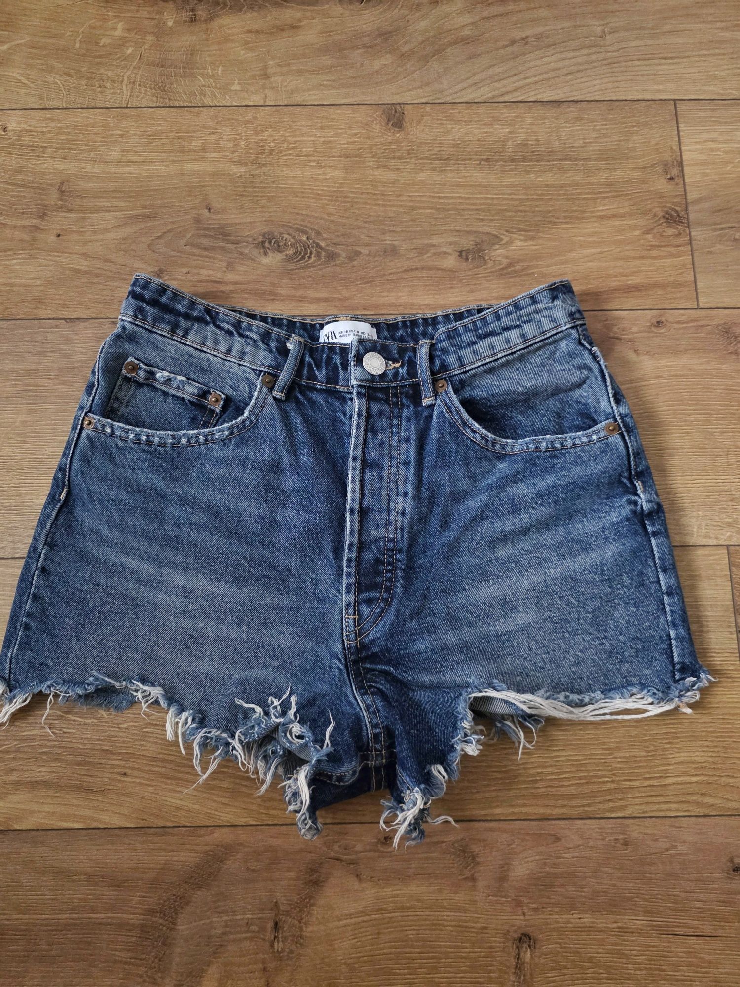Jeansy szorty jeansowe ZARA 38 M