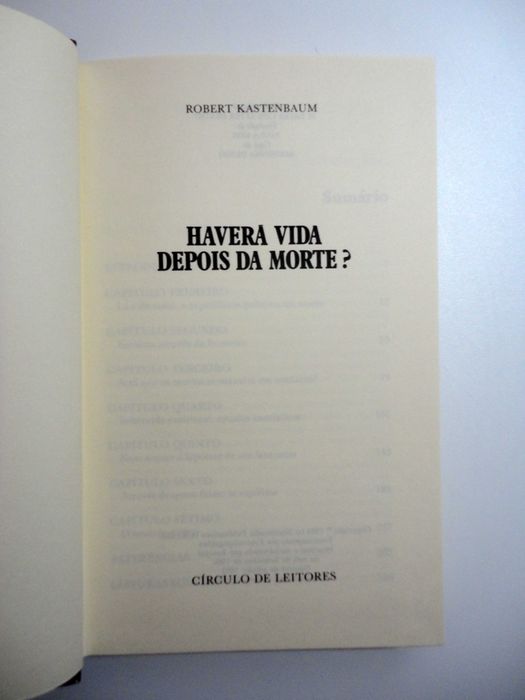 "Haverá Vida Depois da Morte?" (Robert Kastenbaum)