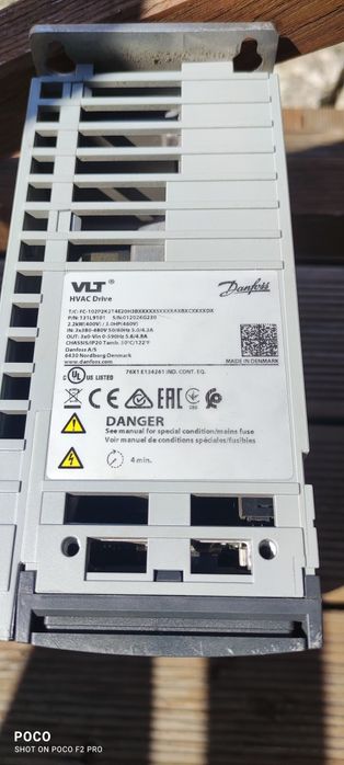 Falownik jednofazowy Danfoss 2.2kW