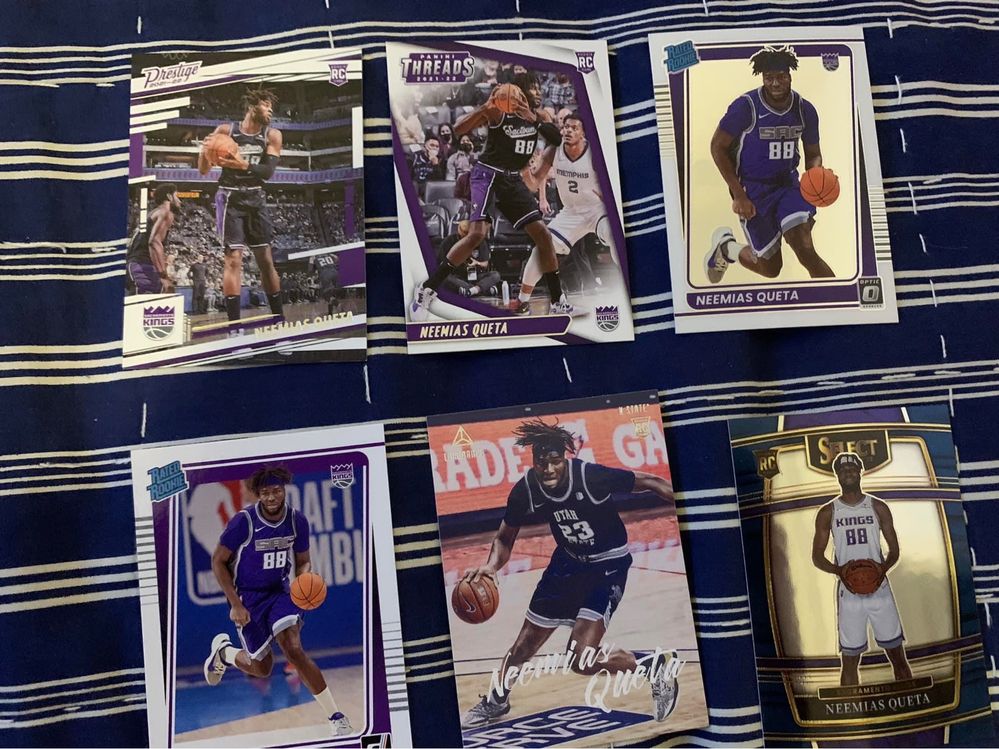 Conjunto cartas de Rookie Neemias Queta NBA