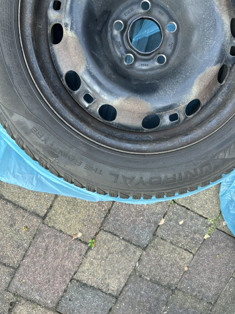 Opony zimowe / felgi 15, skoda fabia, uniroyal raintype