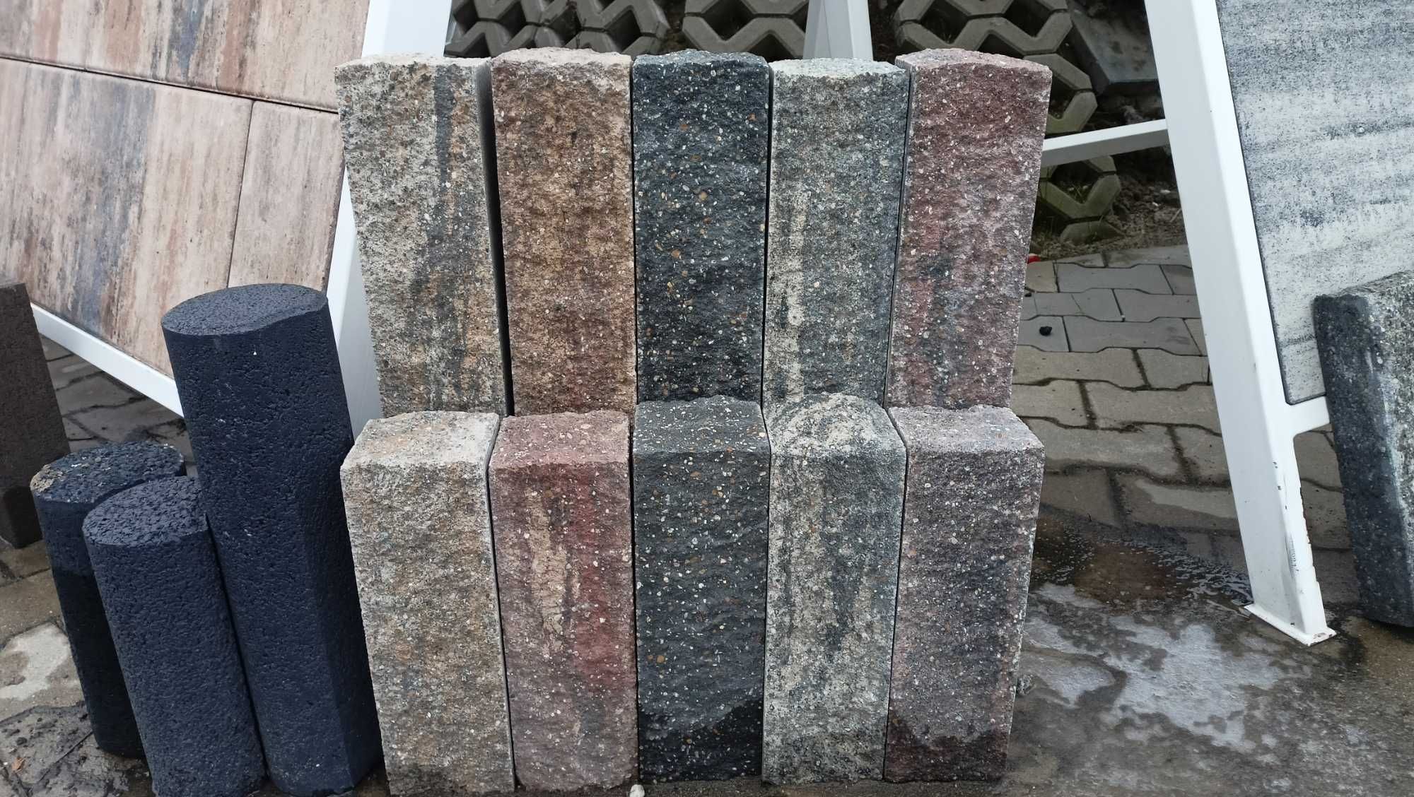 Palisada łupana 20,30,56,60 cm - taras, schody - JONIEC - KURIER,