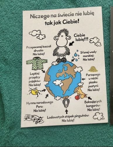 Kartka pocztowka walentynka na walentynki smieszne