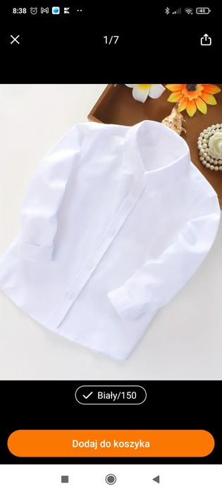 Nowa koszula chłopiec r.152 bawełna