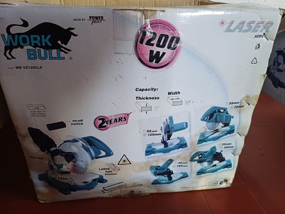 Serra circular - máquina de corte 1200W Work Bull