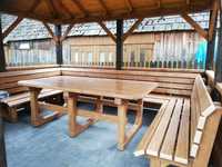 Ławka ogrodowa stół komplet do altany ławki siedzisko stoły ogrodowe