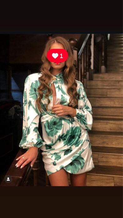 Шовкова святкова сукня міні