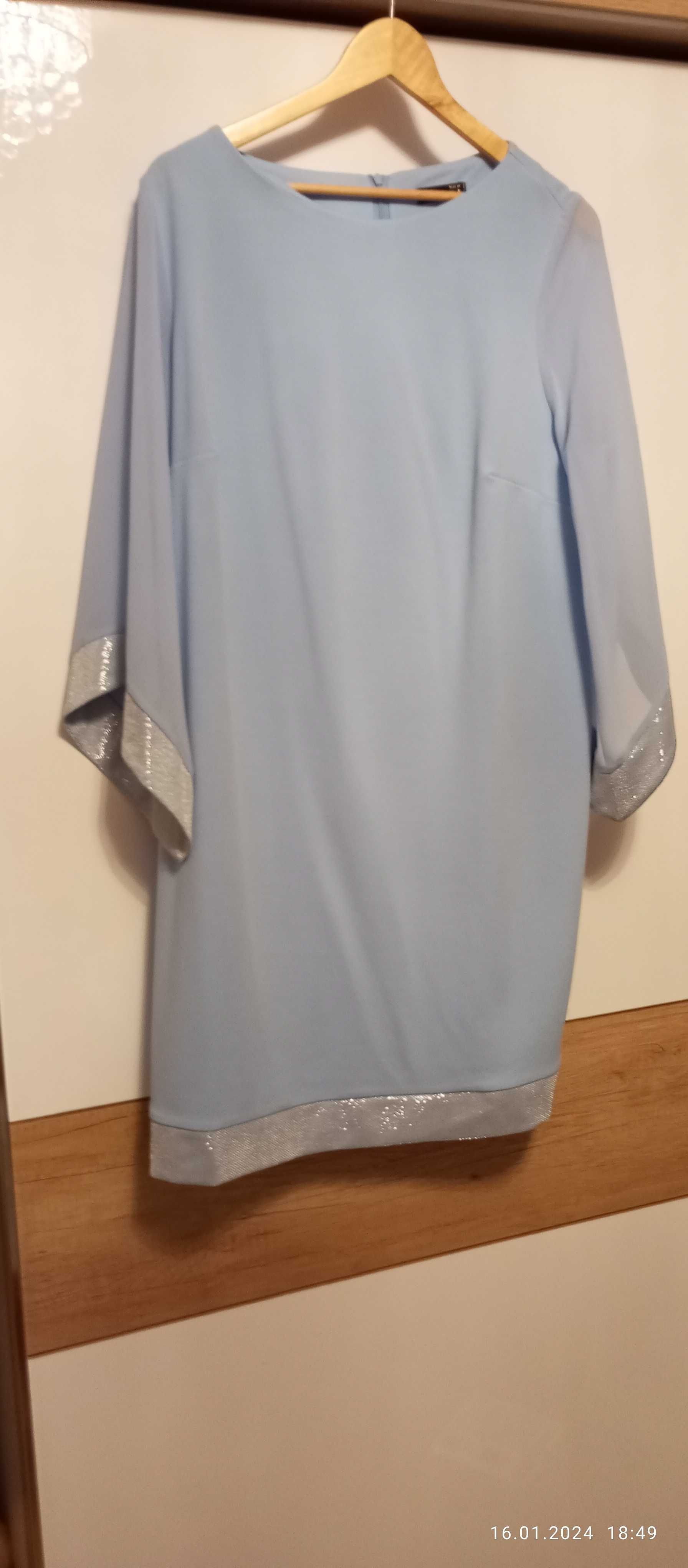 Sukienka Niebieska rozmiar 48