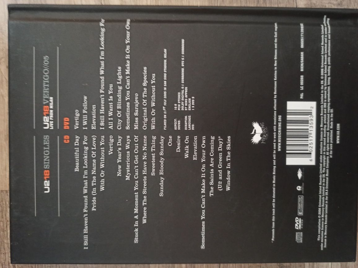U2 18 singles cd + dvd + pięknie ilustrowana książka - unikat
