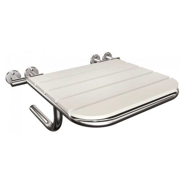 Krzesełko prysznicowe składane ANDEX 802CC stal nierdzewna poler