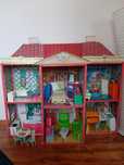 Domek dla lalek, meble,