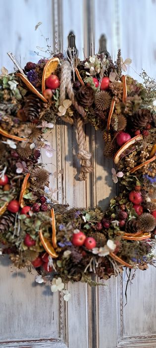 Wianek świąteczny naturalny