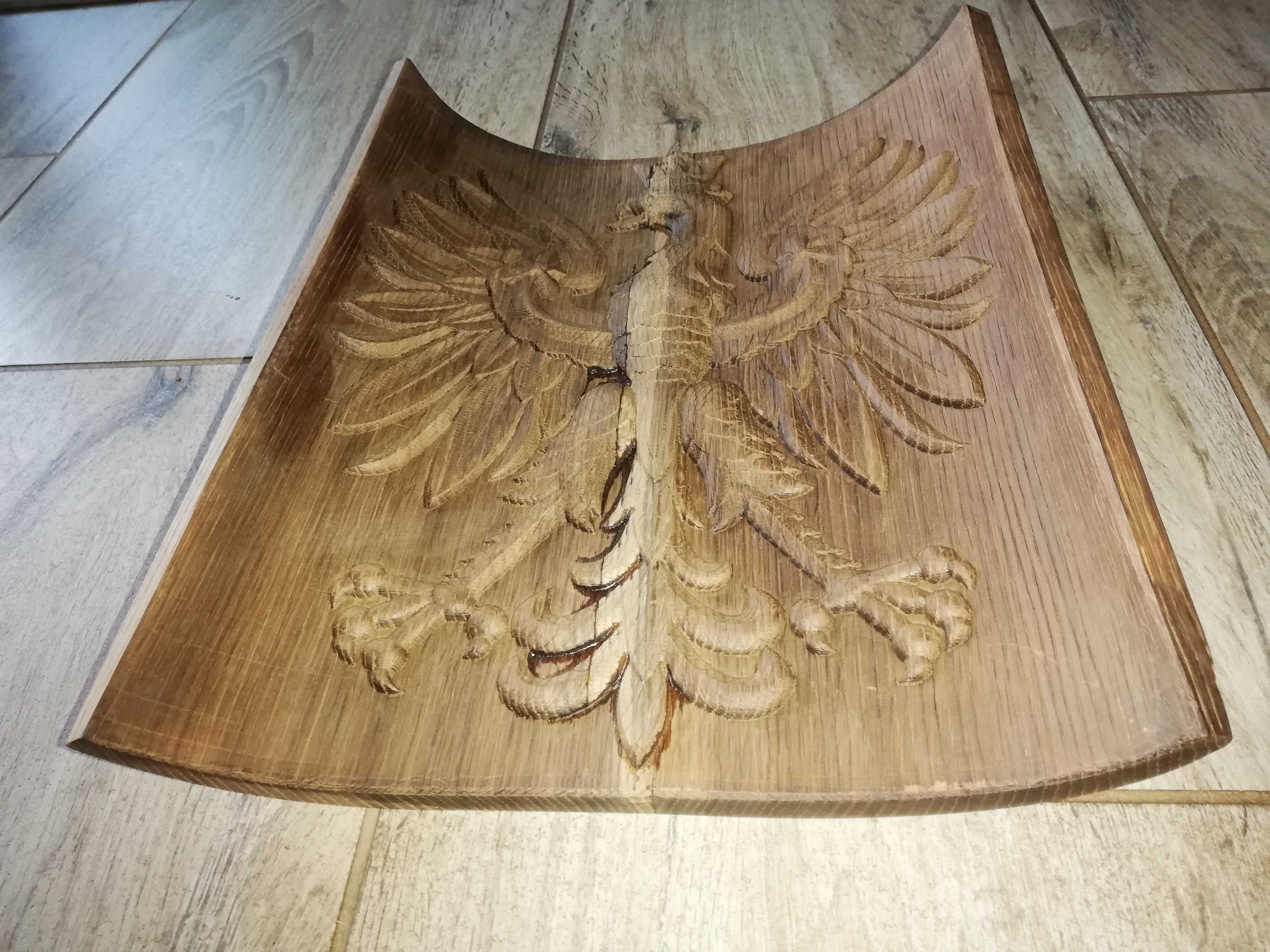 Drewniany orzeł (godło) Polski ozdoba ścienna