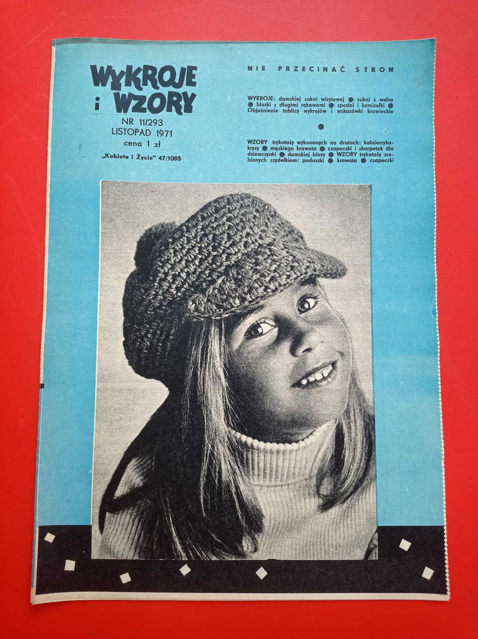 Wzory i wykroje, Kobieta i życie, listopad 1971